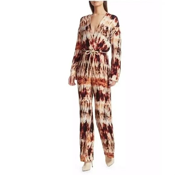 New Nanushka Jax Tie Dye Wide Leg Jumpsuit NWT Size Small - Picture 7 of 17